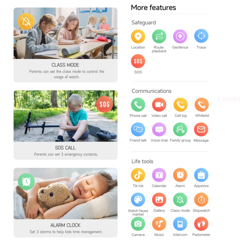 Montre connectée 4G pour enfan - Smartwatch Watches For Boys avis et prix
