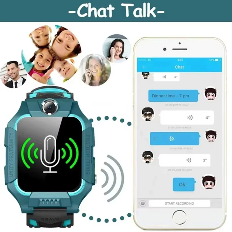 Montre connectée SOS pour enfa - Smartwatch Watches For Boys avis et prix