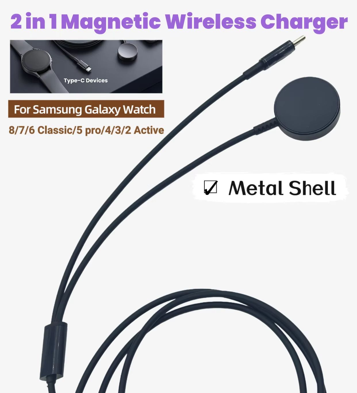 Câble de charge magnétique san - Watches Smartwatch Samsung avis et prix