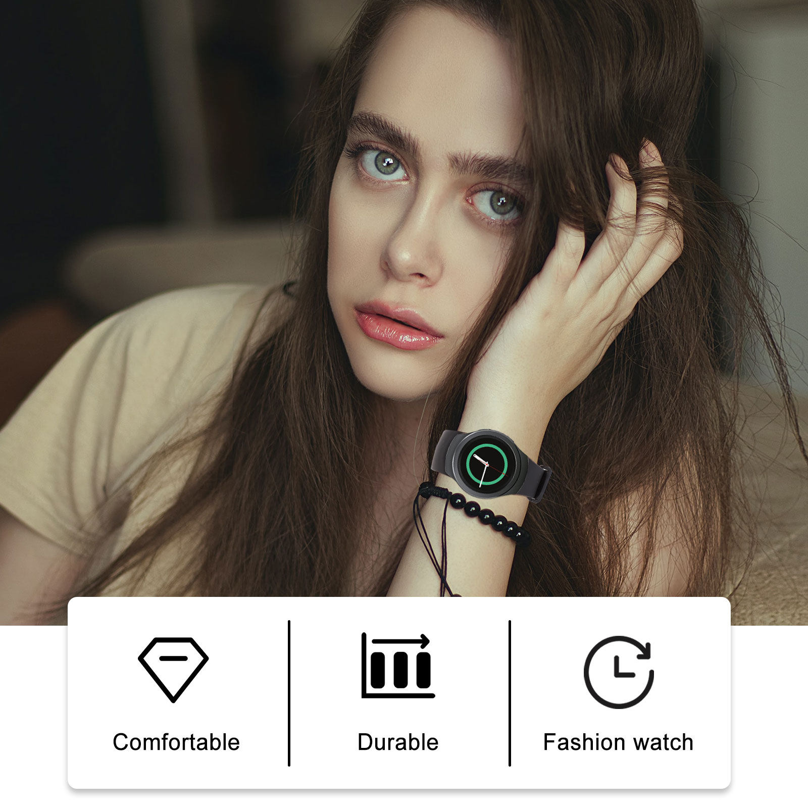 Bracelet de montre en silicone - Smartwatch Premium Watches For Women avis et prix