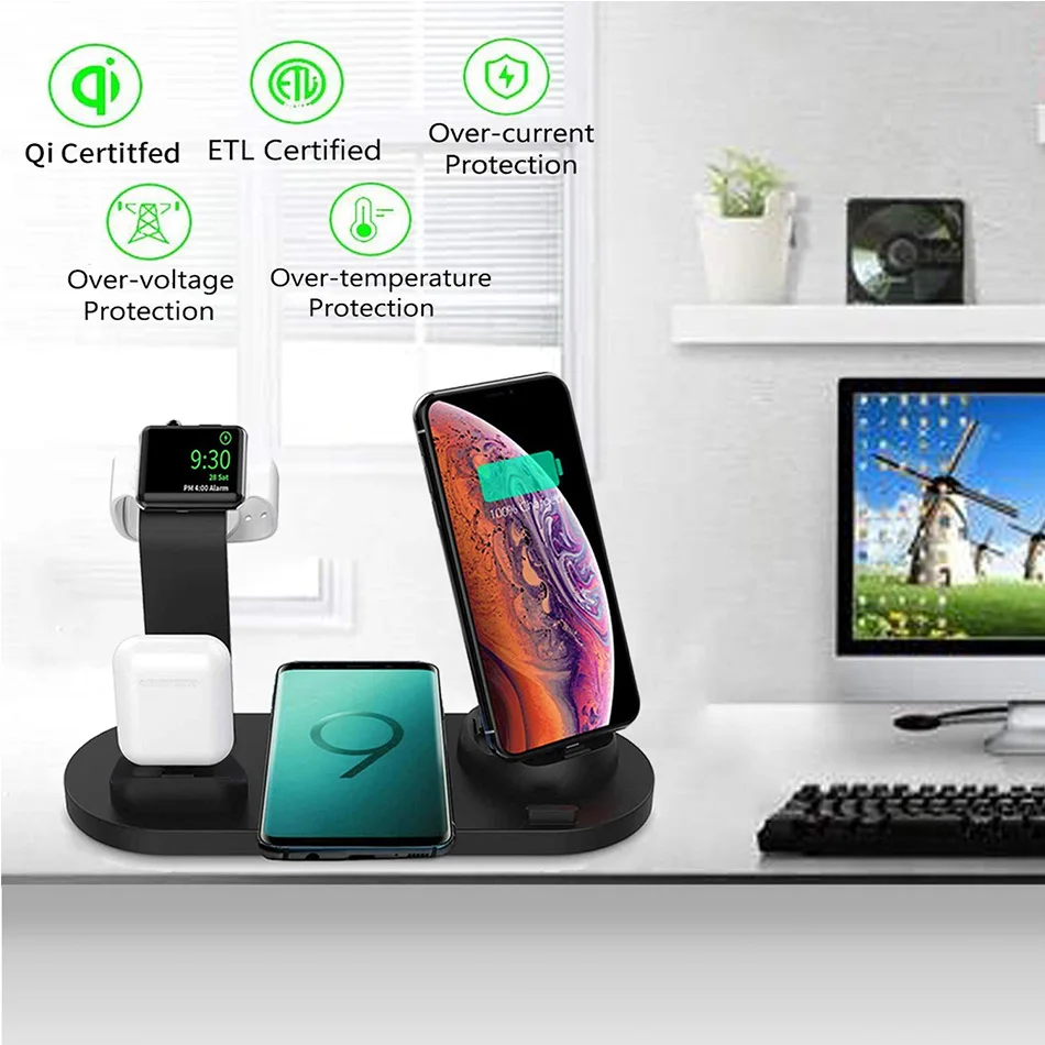 Support de chargeur sans fil 1 - Watch 7 Smartwatch Iphone avis et prix