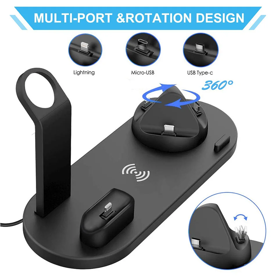 Support de chargeur sans fil 1 - Watch 7 Smartwatch Iphone avis et prix
